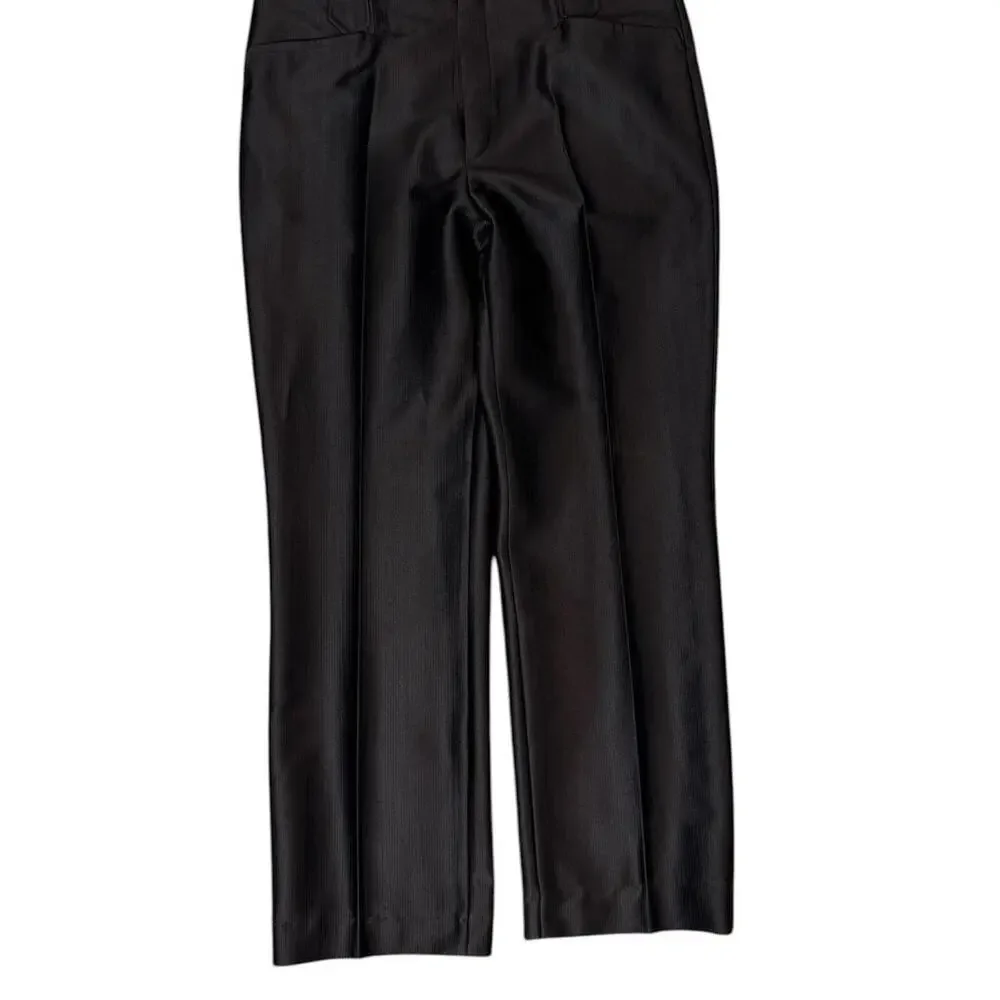 Black‎ straight leg trousers with